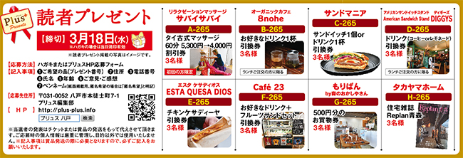 プリュス265 プレゼント 応募フォーム